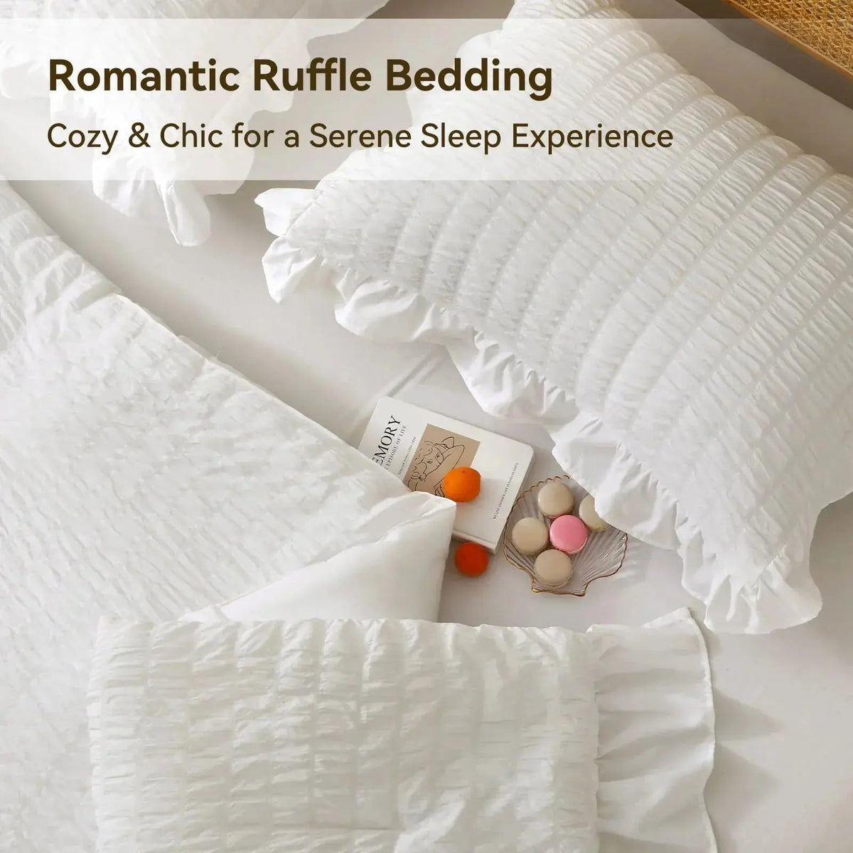 Korean Lace Seersucker Bedding Set