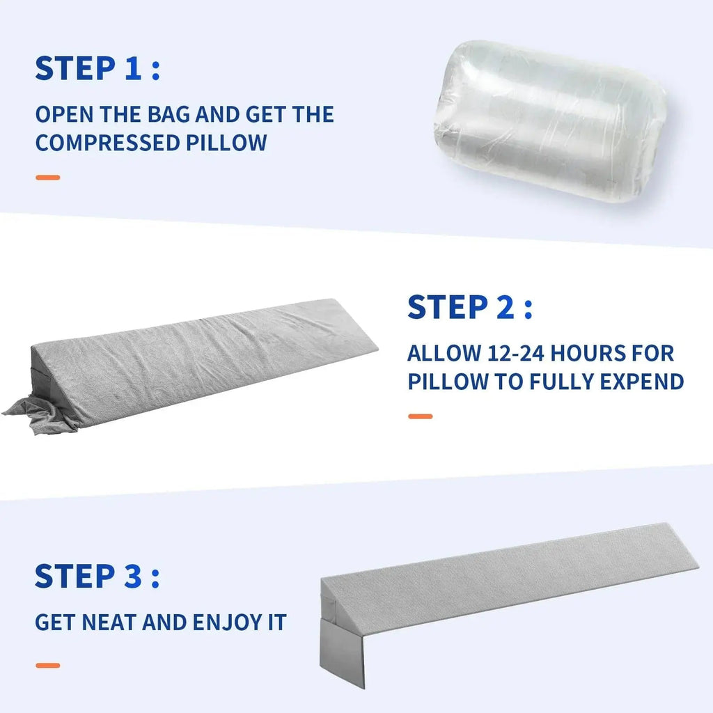 Mattress Gap Pillow with Storage Pockets