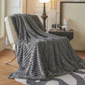 Faux Rabbit Fur Throw Blanket