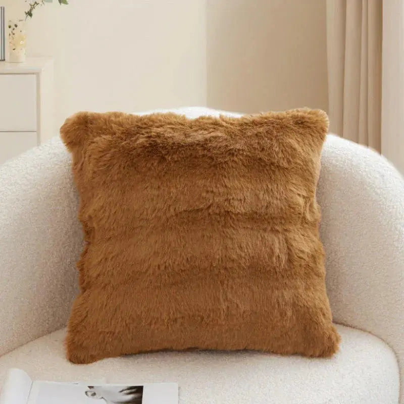 Faux Fur Velvet Pillow Cover