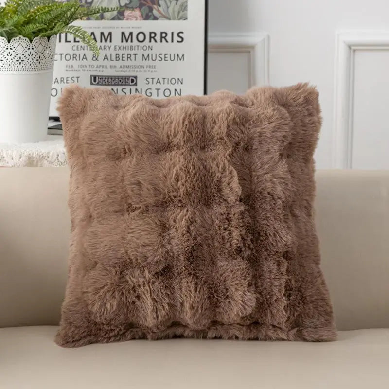 Faux Fur Velvet Pillow Cover