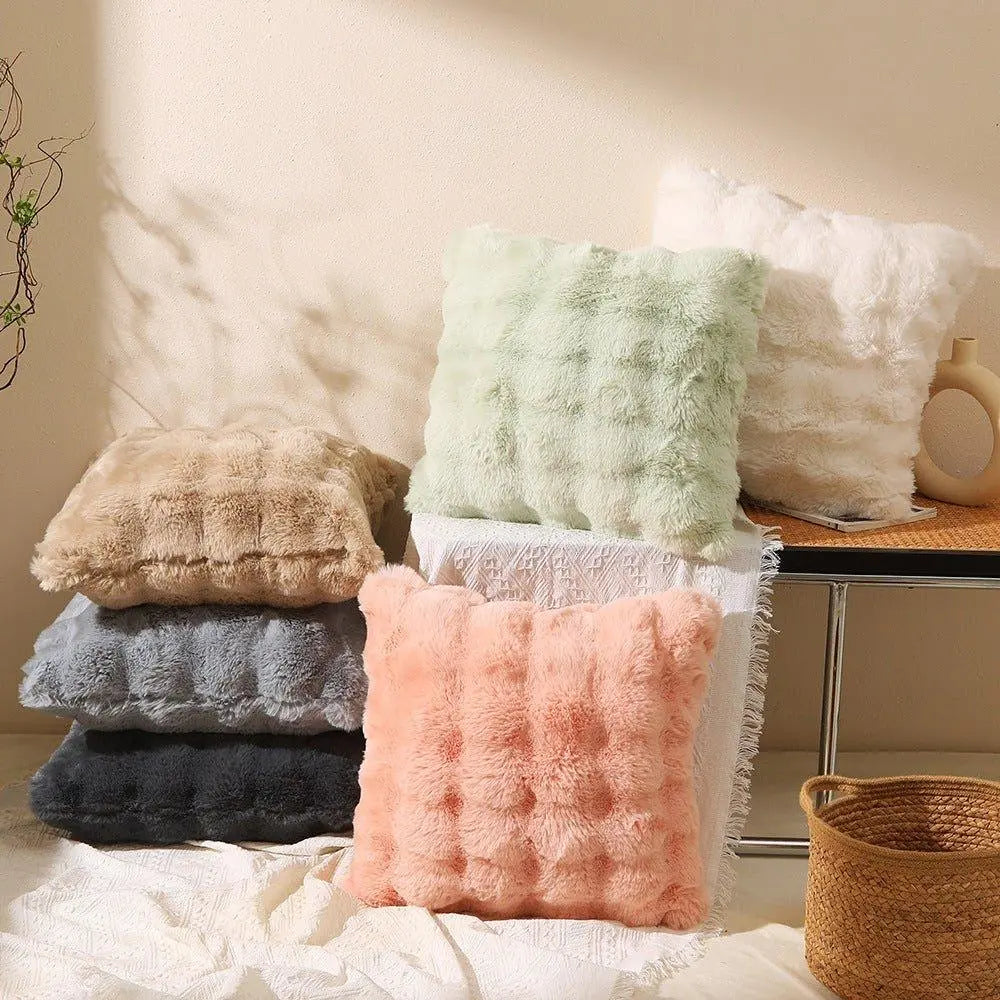 Faux Fur Velvet Pillow Cover