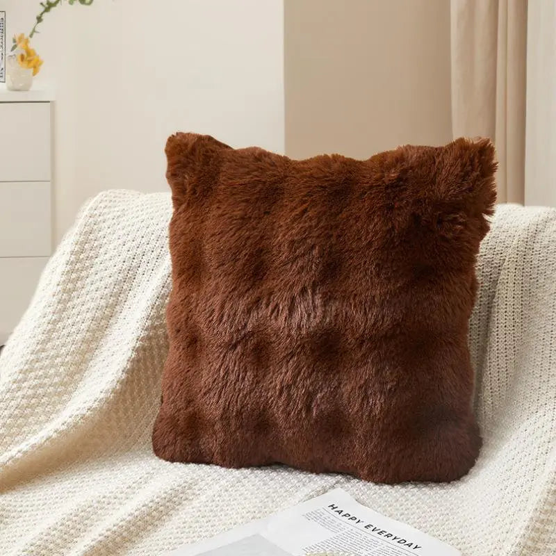 Faux Fur Velvet Pillow Cover