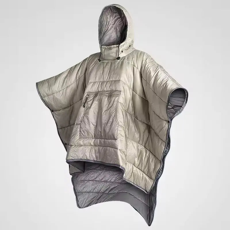 Hooded Camping Blanket Poncho