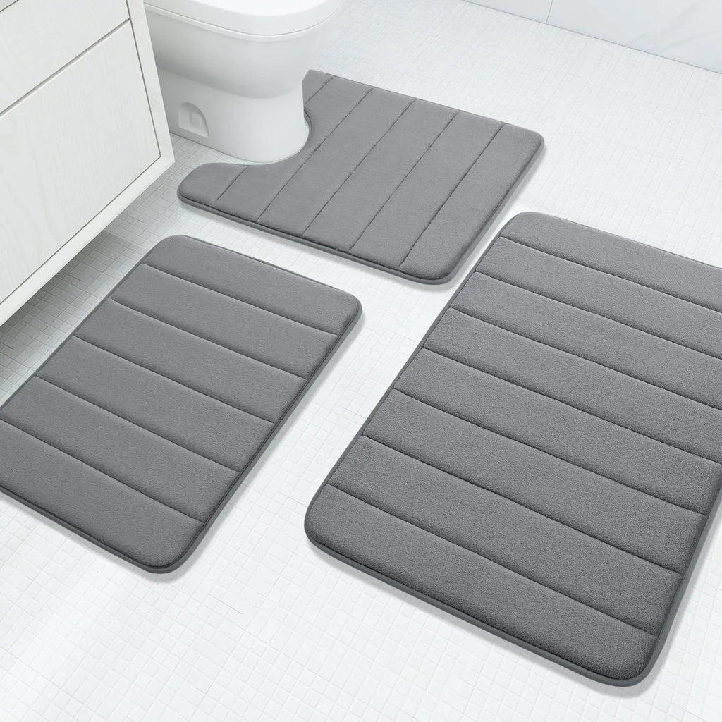 Memory Foam Bathroom Rug Set