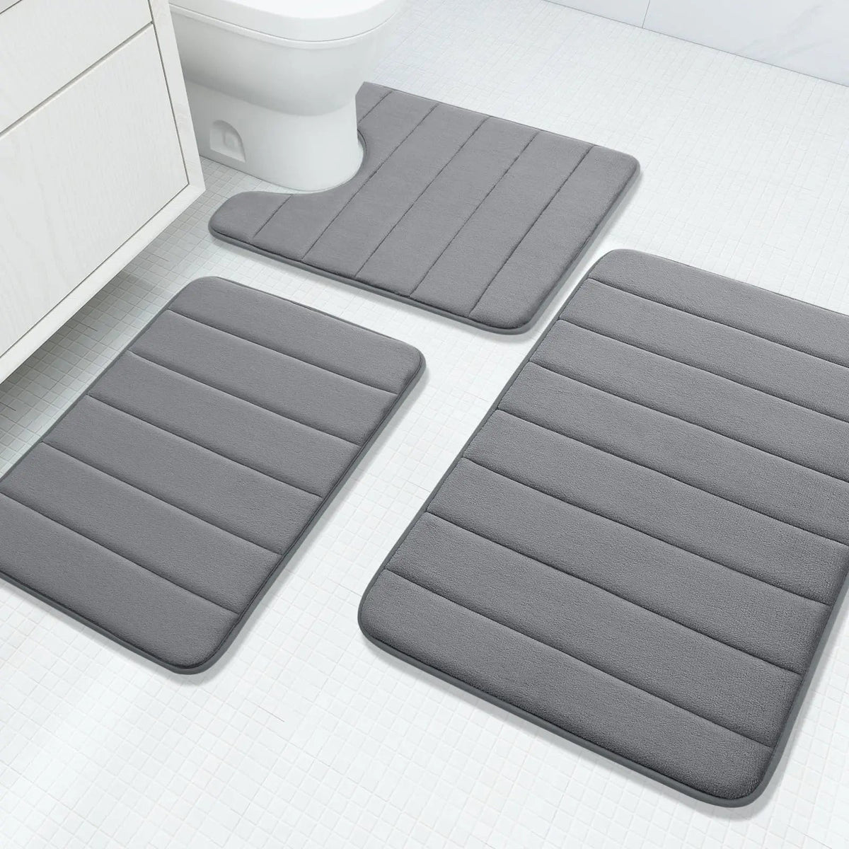 Memory Foam Bathroom Rug Set