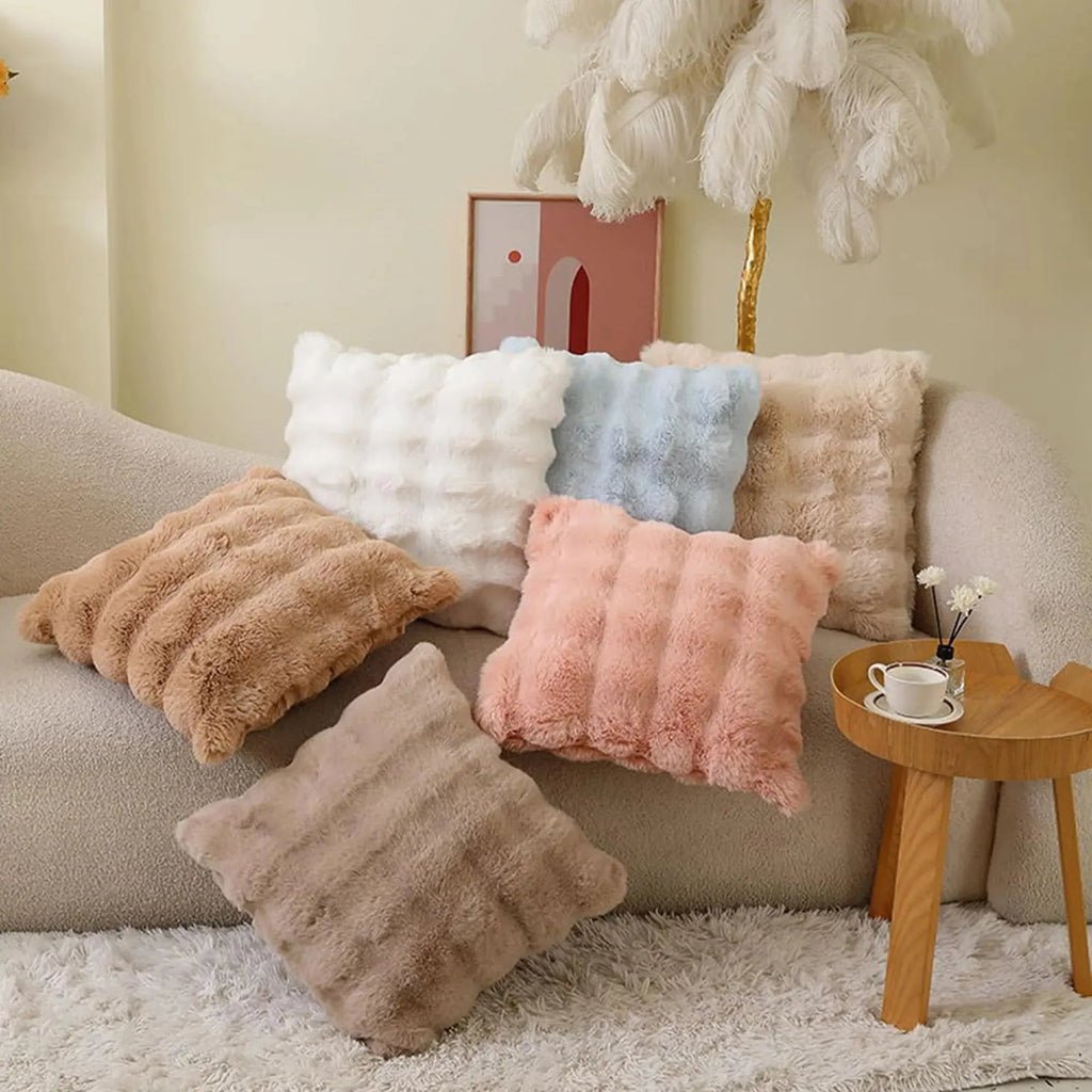 Faux Fur Velvet Pillow Cover