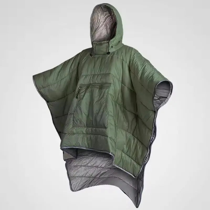 Hooded Camping Blanket Poncho
