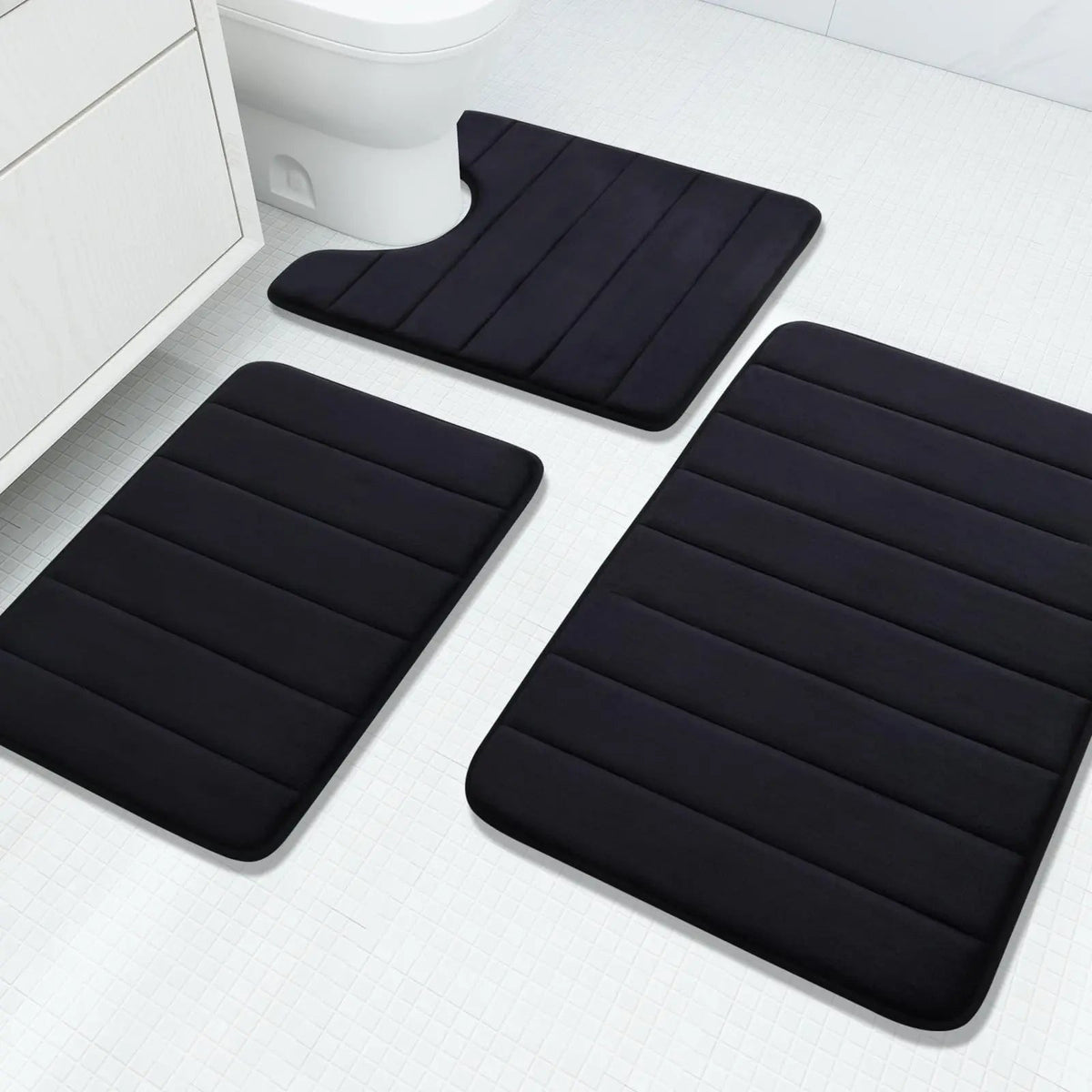 Memory Foam Bathroom Rug Set