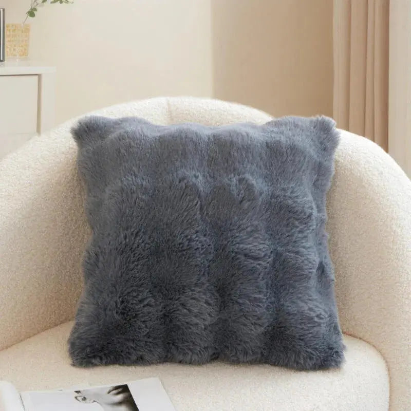 Faux Fur Velvet Pillow Cover