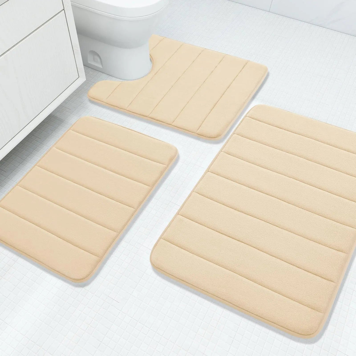 Memory Foam Bathroom Rug Set