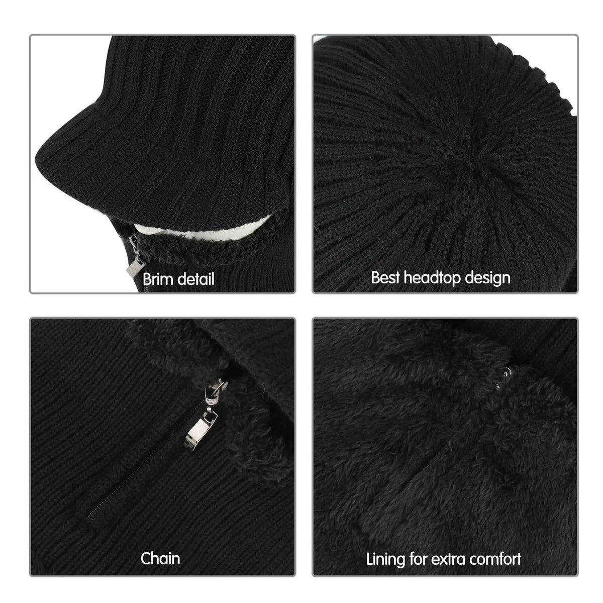Winter Fleece Balaclava Beanie