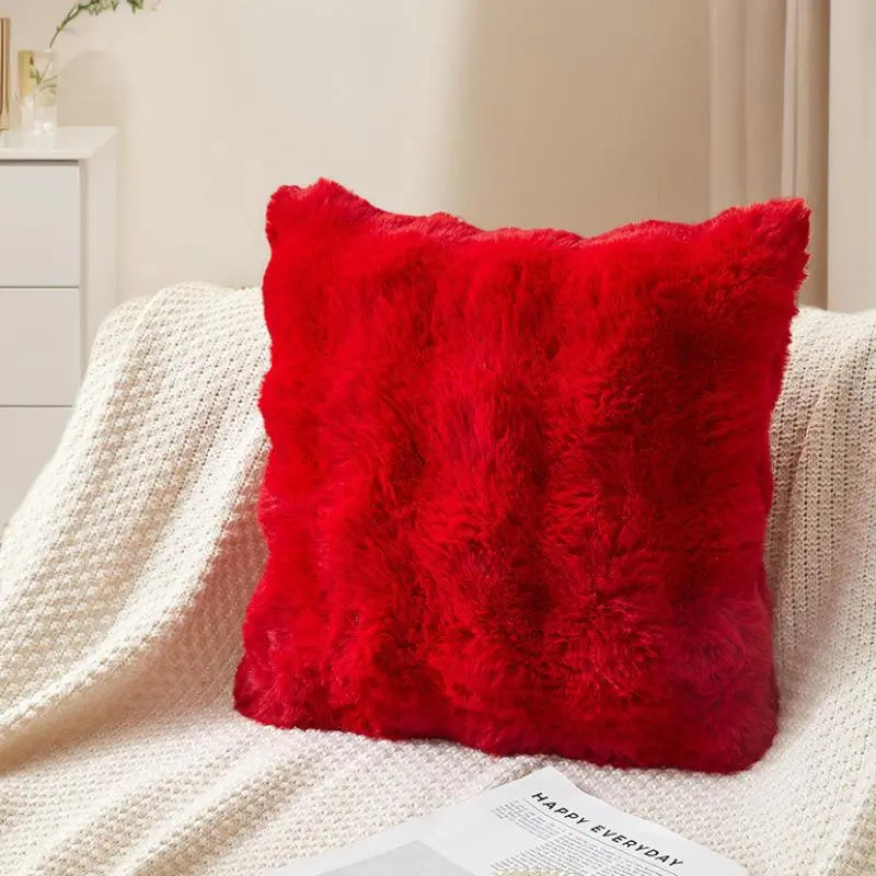 Faux Fur Velvet Pillow Cover